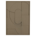 Tableau oeuvre d'art rectangulaire moderne 100x70cm en bois SEVILLE