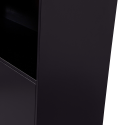 Buffet haut 4 portes en bois de pin massif fsc noir ALICANTE