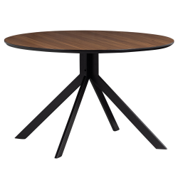 Table à manger ronde 120cm en bois avec pieds en étoile GERONE