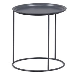 Table ronde d'appoint amovible 40cm en métal LOUPIOTTE