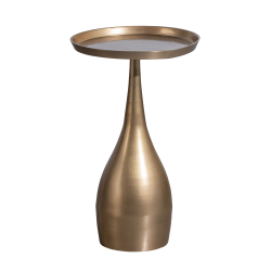 Table d'appoint sphérique avec plateau en métal solide