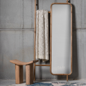 Tabouret bas moderne en bois VANCOUVER