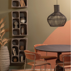 Suspension contemporaine en bambou noir CAMBRIDGE