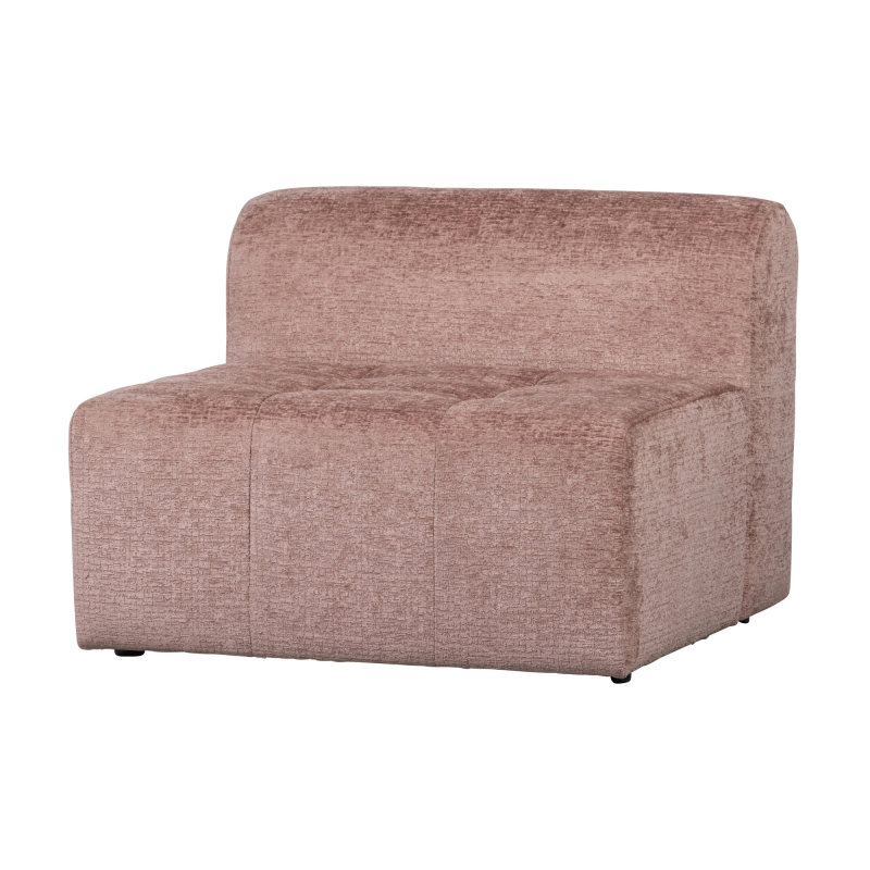 Canapé modulable section fauteuil 1 place en velours