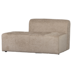 Canapé modulable section fauteuil 1,5 places en velours ZIU