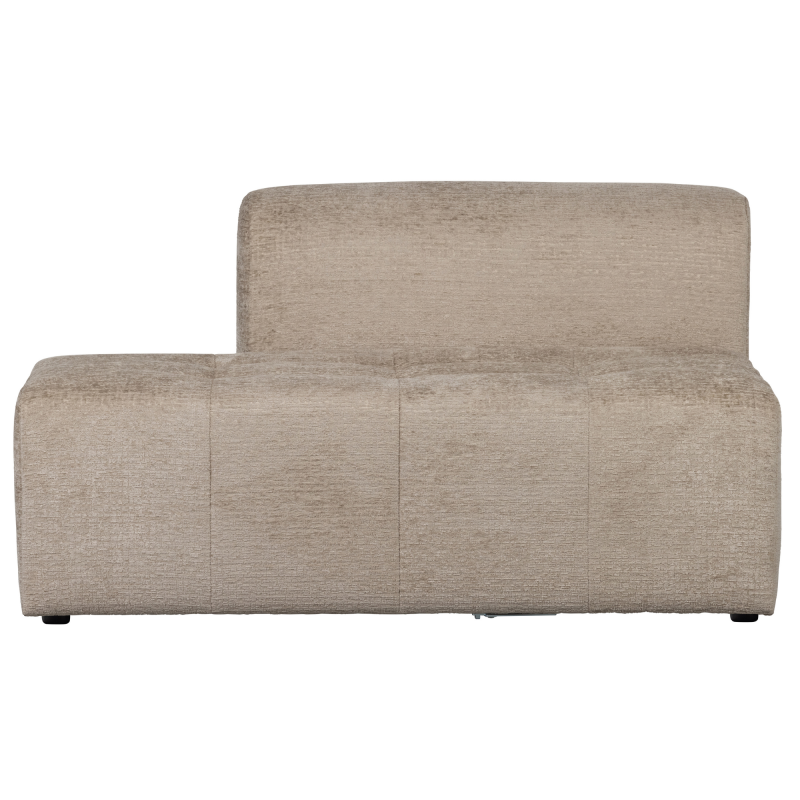 Canapé modulable section fauteuil 1,5 places en velours