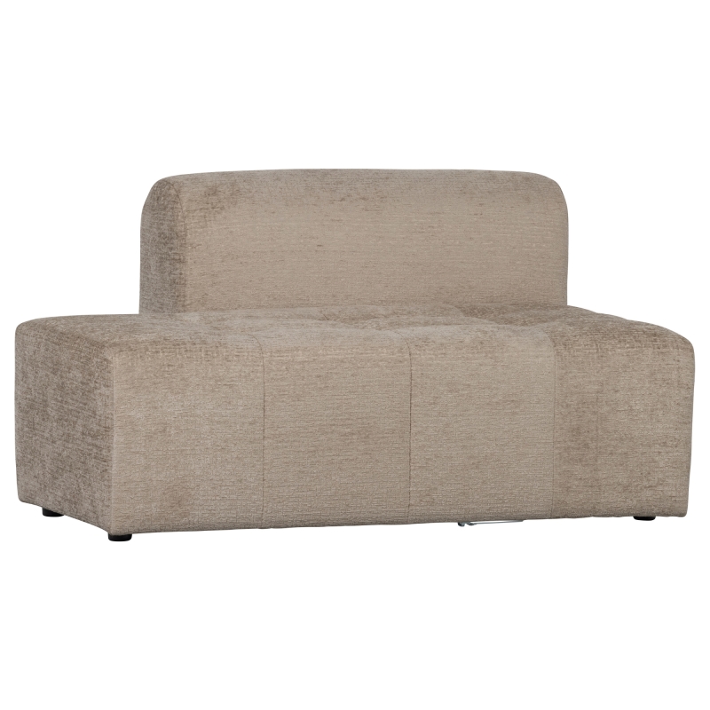 Canapé modulable section fauteuil 1,5 places en velours