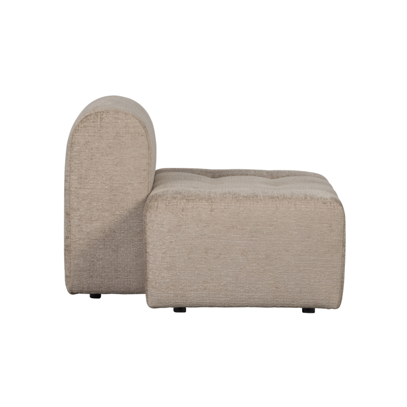 Canapé modulable section fauteuil 1,5 places en velours