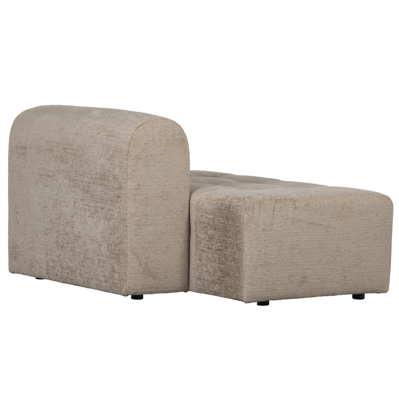 Canapé modulable section fauteuil 1,5 places en velours