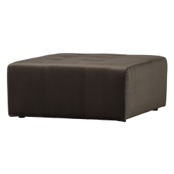 Pouf rectangle en velours ZIA