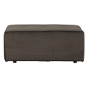 Pouf rectangle en velours