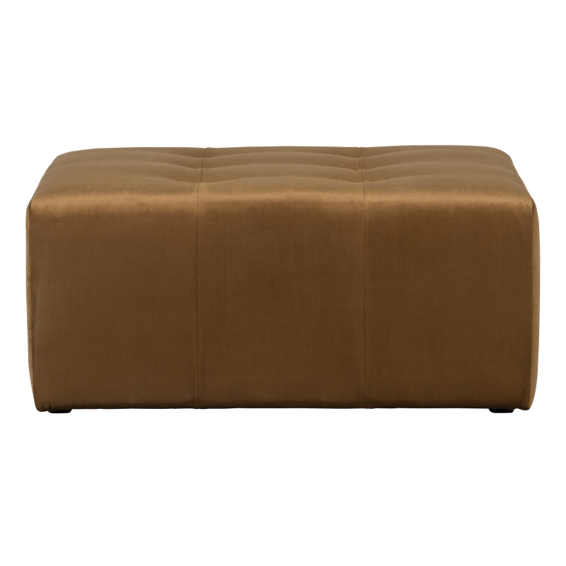 Pouf rectangle en velours