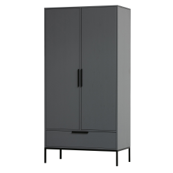 Armoire moderne 180x100cm en bois massif FSC MADAM