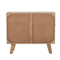 Buffet bas ethnique en bois à motifs en tissu OSAKA