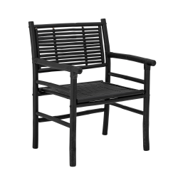 Fauteuil moderne en bambou noir ANVERS