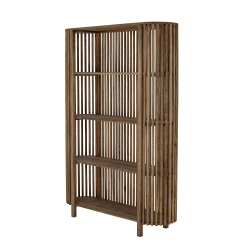 Etagère moderne en bois massif foncé CARTAGO
