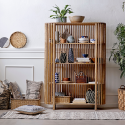 Etagère moderne en bois massif foncé CARTAGO