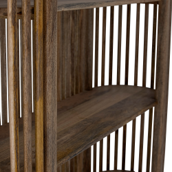 Etagère moderne en bois massif foncé CARTAGO