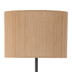 Lampadaire moderne en bambou et métal noir ARICA