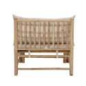Canapé extérieur modulale section fauteuil en bambou VIENNE