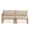 Canapé extérieur modulale section fauteuil en bambou VIENNE