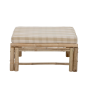 Pouf extérieur avec coussin en bambou VIENNE