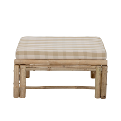 Pouf extérieur avec coussin en bambou VIENNE