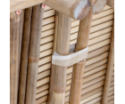 Pouf extérieur avec coussin en bambou VIENNE