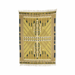 Tapis 120x180cm à motifs ethnique jaune KAMIF