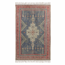 Tapis 120x180cm à motifs ethnique rouge KAMOF