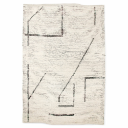 Tapis 200x300 cm en coton recyclé à motifs KALI