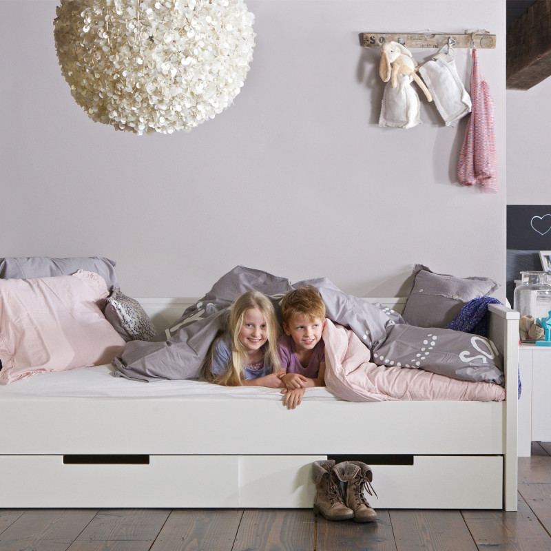 Lit enfant en bois blanc FSC JADE