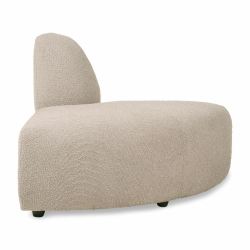 Angle de canapé droit en tissu 