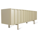 Buffet bas rectangulaire 159,5x55cm en bois et métal