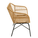 Banc extérieur effet rotin CUBA