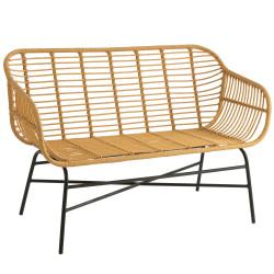 Banc extérieur effet rotin CUBA