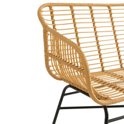 Banc extérieur effet rotin CUBA