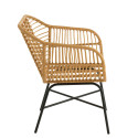 Fauteuil extérieur effet rotin CUBA