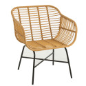 Fauteuil extérieur effet rotin CUBA
