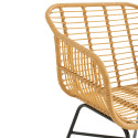 Fauteuil extérieur effet rotin CUBA