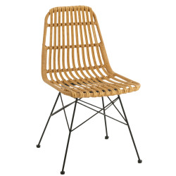 Chaise de jardin effet rotin CUBA