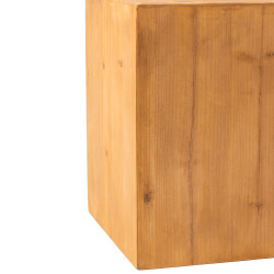 Table d'appoint carrée en bois naturel 40cm RIO