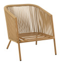 Fauteuil de jardin en corde avec coussins CASABLANCA