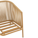 Fauteuil de jardin en corde avec coussins CASABLANCA