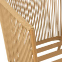 Fauteuil de jardin en corde avec coussins CASABLANCA