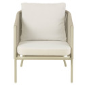 Fauteuil de jardin en corde avec coussins CASABLANCA
