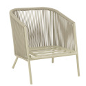 Fauteuil de jardin en corde avec coussins CASABLANCA