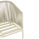 Fauteuil de jardin en corde avec coussins CASABLANCA