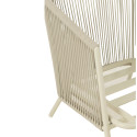 Fauteuil de jardin en corde avec coussins CASABLANCA