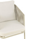 Fauteuil de jardin en corde avec coussins CASABLANCA
